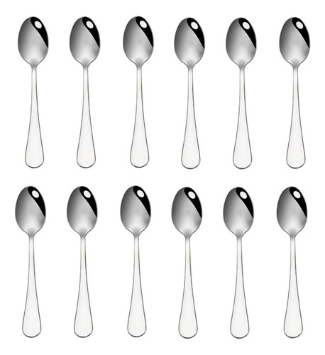 Juego De 12 Cucharas De Alta Calidad Para Postres Mango