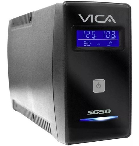 Ups Vica S650 650va Entrada De 127v Y Salida De 120v Negro