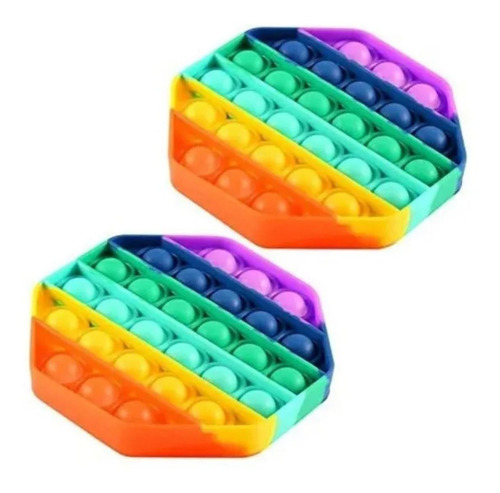 Pack 4 Push Pop Bubble Fidget Toy Autismo Juguete Sensorial