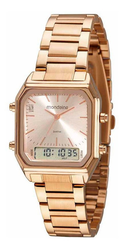 Relógio Mondaine Feminino Anadigi Rosé Gold