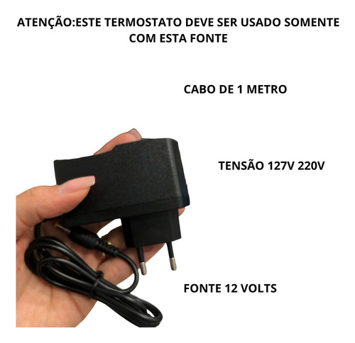 Pirômetro Digital Geladeira Visu Bivolt Com Sensor Ntc