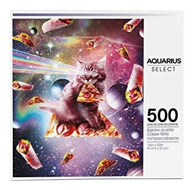 Aquarius Aleatorio Galaxia Gato Pizza Puzzle (500 Kcnkd