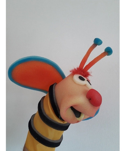 Títeres Abeja Manopla De Goma Espuma Colores En Fuga Kids