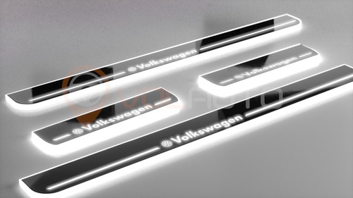 Soleira Iluminada Led Black Volkswagen Vw Up! 2014-2022
