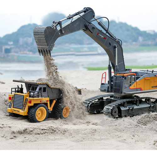 Excavadora Rc Kolegend De 22 Canales A Escala 1/14 Con Pala