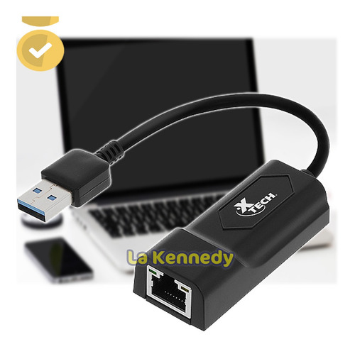 Adaptador De Red Xtech Usb 3.0 A Lan Rj45 Gigabit Pc Mac