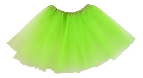 Saia de sale tule verde bandeira