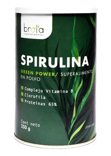 Spirulina Orgánica En Polvo Greenpower Brota 230g