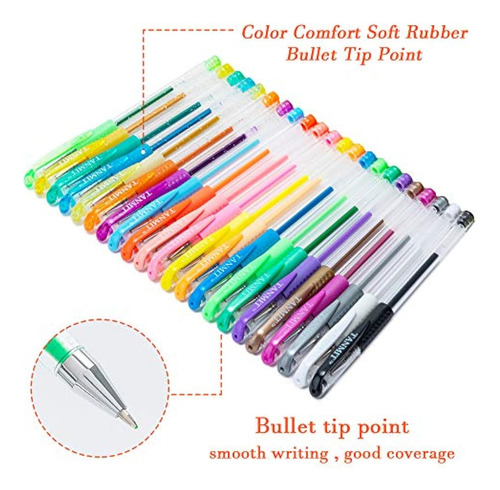 Lapiceros De Gel 36 Colores Larga Duracion Escritura