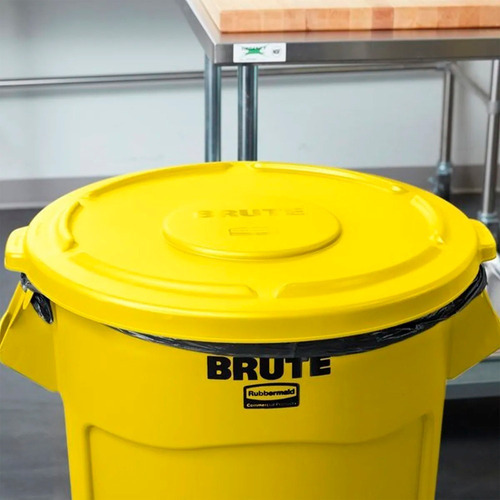 Tapa Para Contenedor Brute De 76 Lt 2619-60 Rubbermaid Color Amarillo