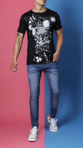 Imagen 1 de 3 de Remera Estampada Big Dreams L.a. Hombre No End 37239