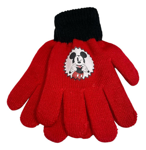 Guantes Infantiles Para El Frio Mickey Mouse 14cm Clandy Rojo Mickey Mouse