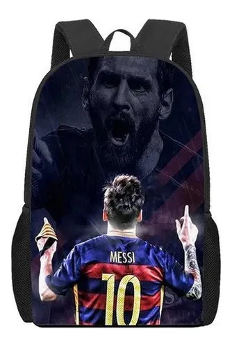 Estrella De Futbol-messi-mochilas Escolares For Niños Y Niñ