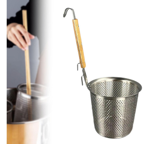 Colador Fideos Acero Inoxidable, Cuchara 14 Cm