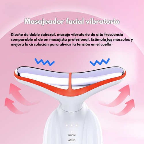 Masajeador Antienvejecimiento Facial Cuello Lifting Ems D836 Blanco