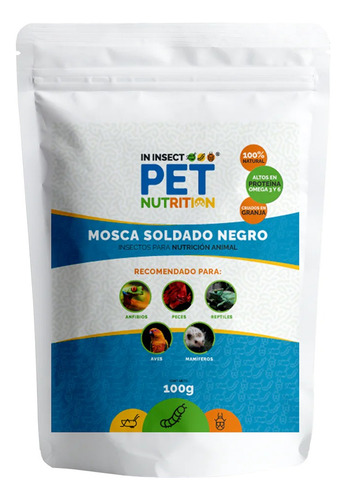 Mosca Soldado Negro Deshidratada 100 G