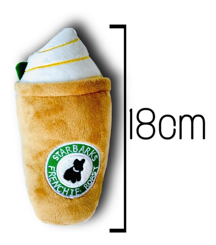 Imagem 5 de 6 de Brinquedo Para Cachorros Pelucia Starbarks Marrom Grande