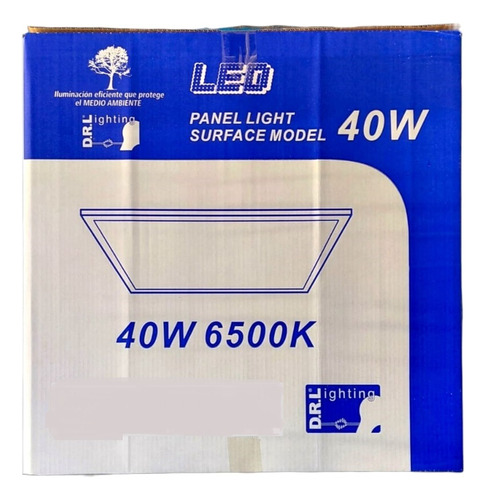 Panel Led 60x60 40w Luz Fría Sobrepuesto Pack 4 Unidades