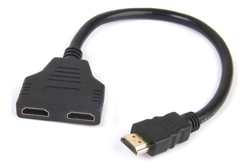 Hdmi Macho A 2 Hembra Cable Adaptador Convertidor Para