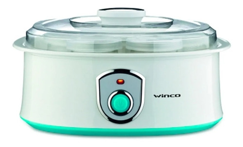 Yogurtera Eléctrica Winco W630 C/ 7 Vasos De Vidrio Con Tapa