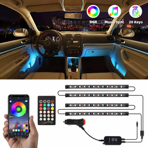 Luces Interiores Del Coche Nddi 4 Unids 48 Led Dc 12 V Inter