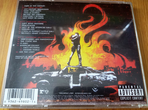 Green Day - 21st Century Breakdown Cd 1era Ed. Rock Punk (Usado)