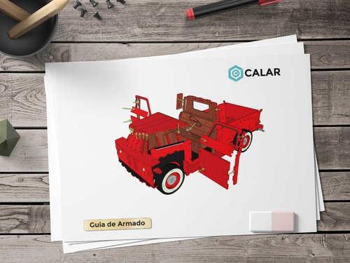 Imagen 9 de 9 de Rompecabezas 3d Camioneta Ford Pickup 1948 Maqueta Flex