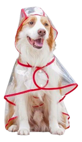 Piloto Capa Lluvia Impermeable Transparente Talle 8 Mascotas