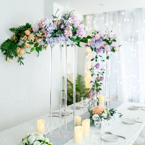 Soporte De Flores Acrílicos Soporte De 25cmx25cmx50cm