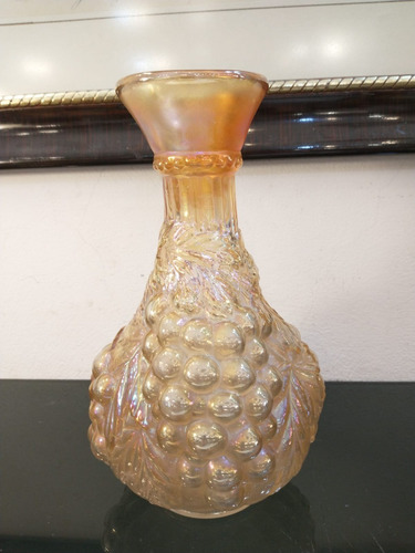 Antiguo Botellón Decantador De Vino Carnival Glass