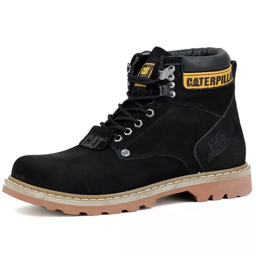 Bota Caterpillar Explorer em Couro Legítimo Lançamento - Preto