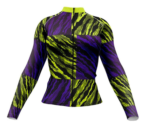 Jersey Ciclismo Maillot Dama Marcas De Garras Cuadro Morado