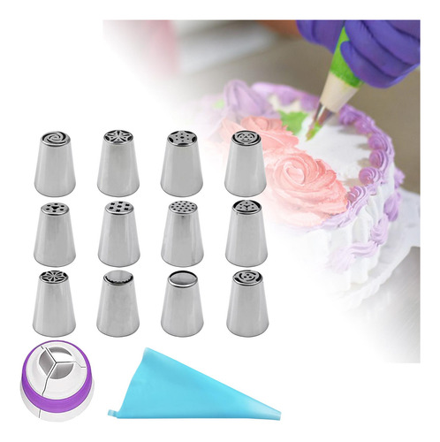 2 Puntas De Tuberías Rusas Reutilizables Kit De 14 Piezas