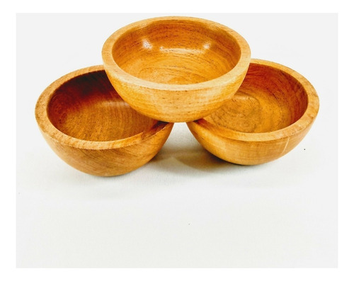 Imagen 5 de 9 de Cazuelas Cuenco De Madera De 8 Cm X 10u