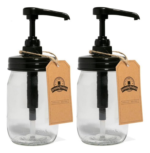 Jarmazing Products Mason Jar Jar Syrup Dispenser - Juego De