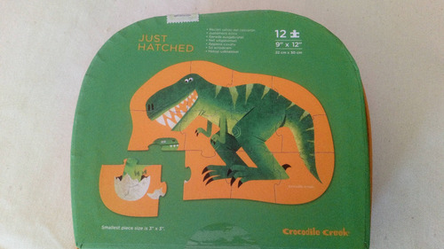 Rompecabezas Crocodile Creek - Dino Recién Nacido 12 Piezas
