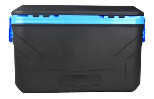 Hielera Hartplas Everest Capacidad 52qt, 50 Lit Rectangular Color Negro-azul Negro-azul