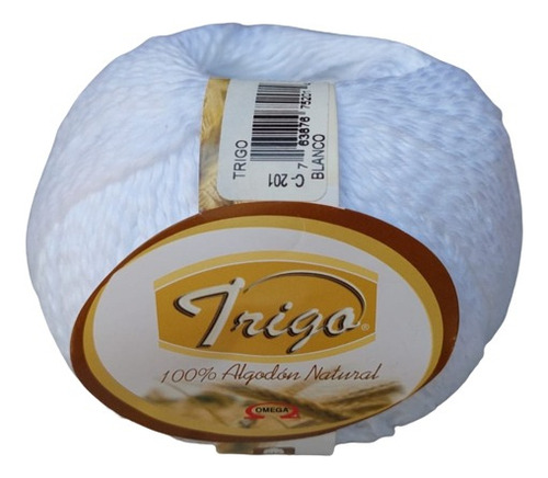 Hilaza Trigo 100% Algodón Madeja De 100 Gramos Color Blanco