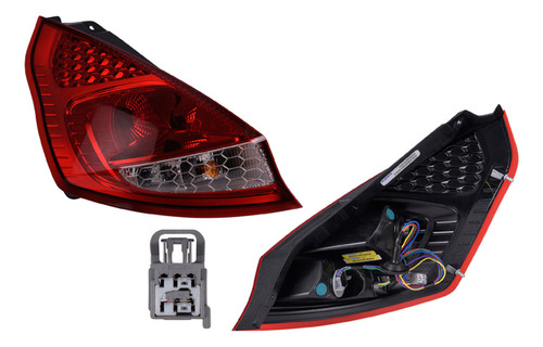 Calavera Ford Fiesta 2011-2013 5 Puertas C/foco Depo Izq