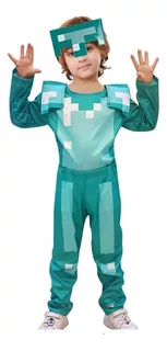 Disfraz De Halloween De Minecraft Diamond Armor Para Niños