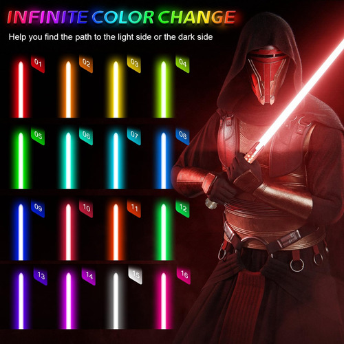 Sable De Luz De Duelo Suave, Infinito Rgb 16 Colores