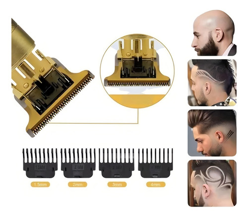 Maquina Acabamento Profissional Cabelo Barba Sem Fio Premium