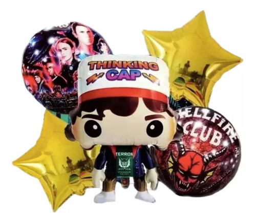 Set De Globos Metalizados De  Stranger Things