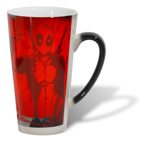 Taza Magic Color 18 Oz Aaa Deadpool Rojo Cómics Regalo By Pd