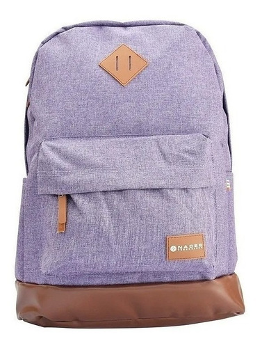 Mochila Para Laptop Naceb Na-0403m Urban Morada /v /v Color Lavanda Diseño de la tela Poliéster