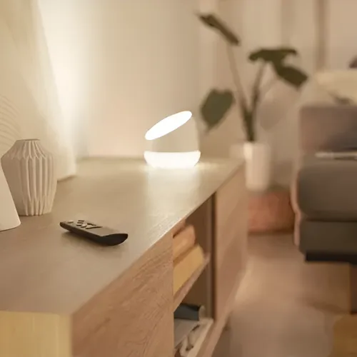 Lampara De Mesa Inteligente Wi-fi Wiz Squire 9w Rgb