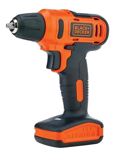 Parafusadeira/furadeira 12v 3/8'' 10mm + 13pçs -black+decker
