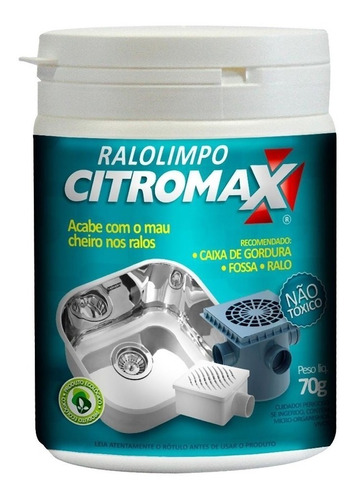 Enzimas Bactérias Limpa Caixa De Gordura Ralo Pia Cano 2x70g