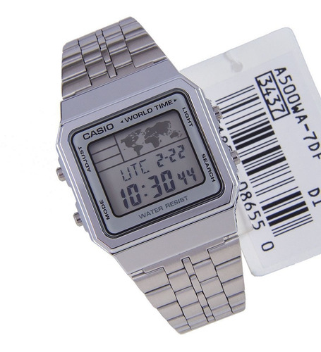 Relogio Casio A500wa-1 Vintage Unisex Hora Mund 5alarm Wr