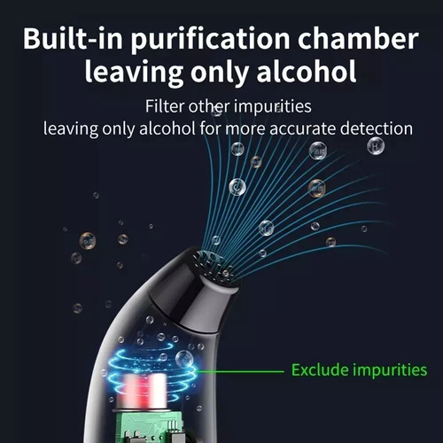 Medidor De Alcohol Digital Portátil Breathalyzer ,